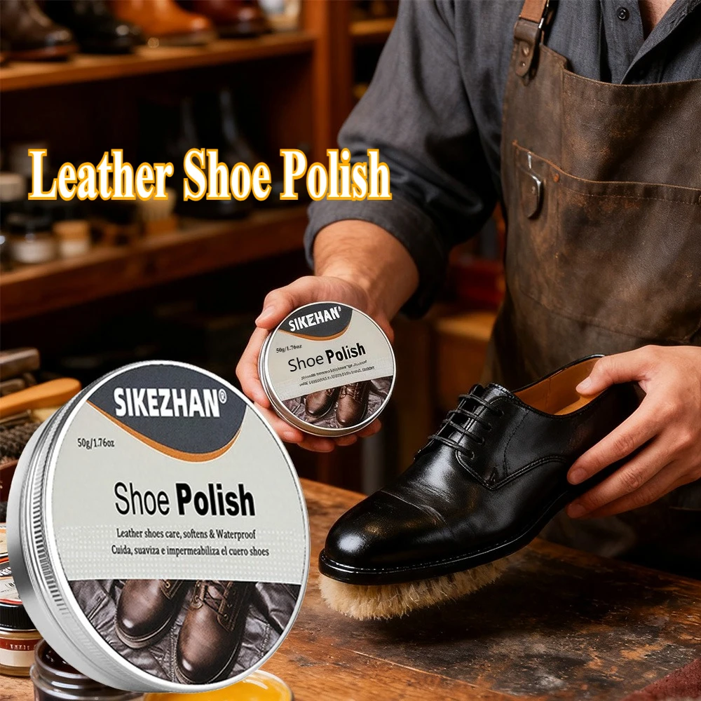 Professional Shoe Polish Cream for Leather Shoes, Restores Color&Shine,Waterproof Protection,Shoe Care Men&Women Shoes Nourish