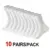 10 Pairs White