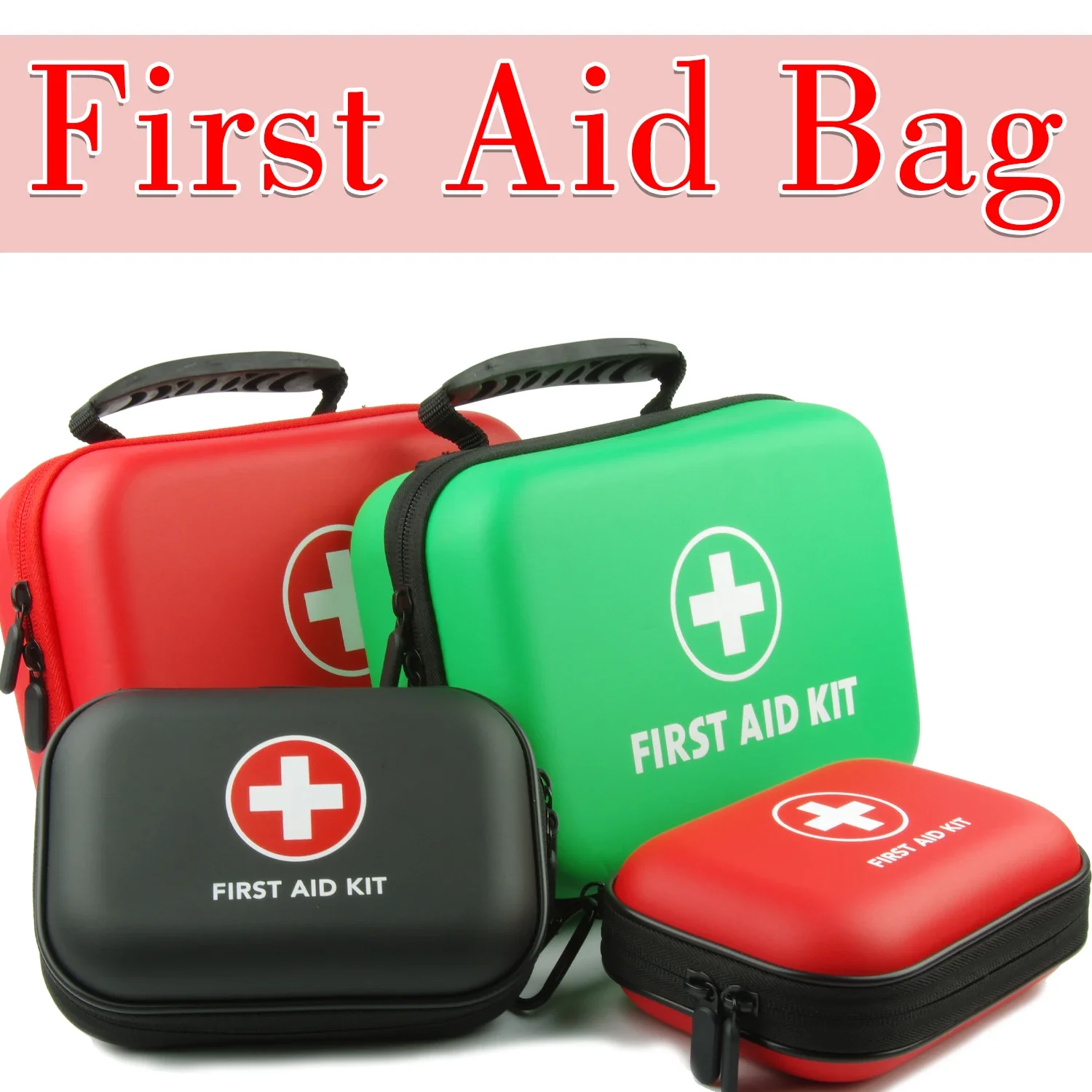2025 Waterproof PU First Aid Bag Empty for Outdoor Travel Car Home Emergency Survival Kit Household Camping Small Medical Box
