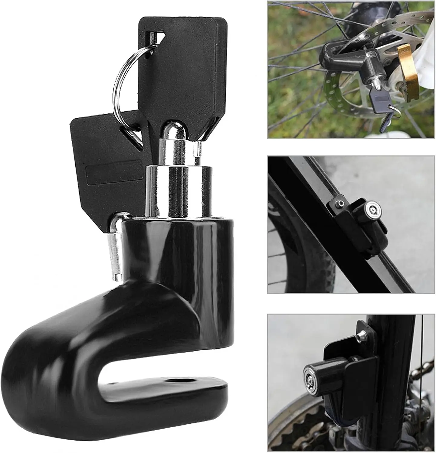 Bicycle Anti-theft Lock Portable Motorcycle Disc Brake Lock Mountain Bike Reminder Rope Disc Brake Lock Bicycle Accessories