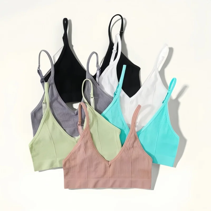 Seamless Push Up Bras For Women U Back Tops Bralette Sports Unlined Bra Sexy Lingerie Non-wire Brassiere Female Comfy Underwear