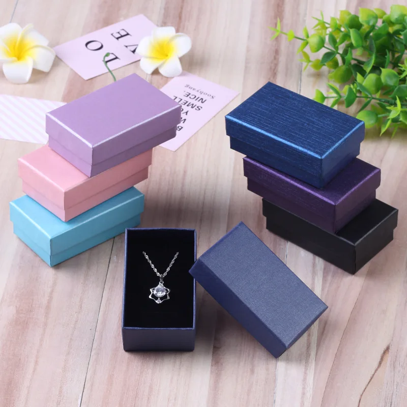 10pcs Jewelry Organizer Boxes For Women Necklace Earrings Bracelets Girls Gift Box Travel Accessories Jewelry Sponge Case