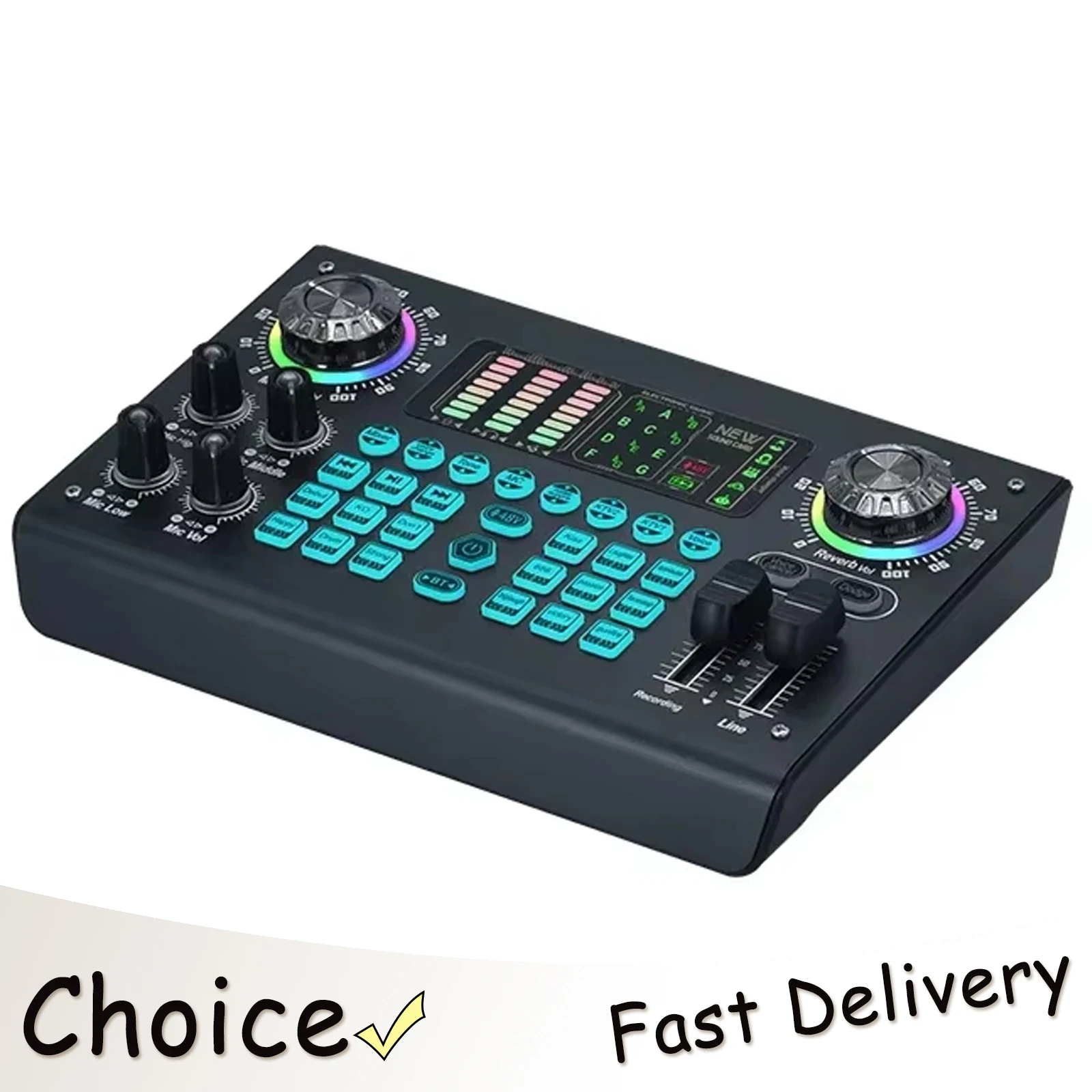 IRIN Mixer Sound Card Portable Live Streaming E-commerce Digital Sound Card Multi-function Mixer Professional Multiple Sound