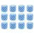 12pcs Blue check