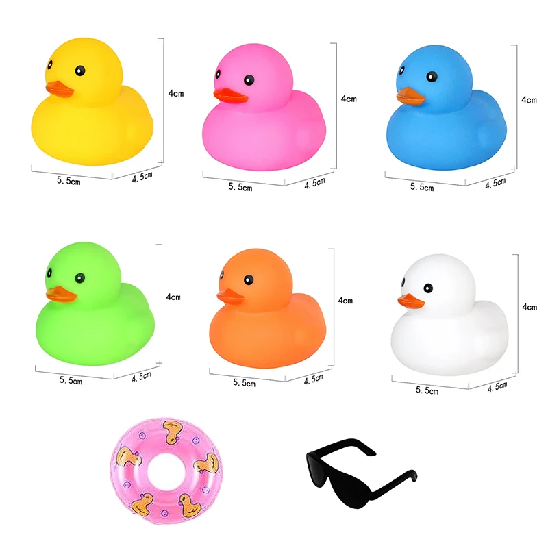 1pcs rubber duck Floating Squeaky Duckies Gift for Shower Infants Party Decoration