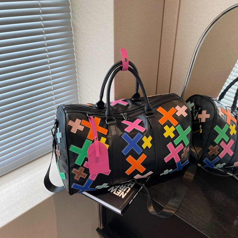 Super Cool Fashionable Creative PU Large Capacity Travel Bags High Quality Sense of Luxury Shoulder Bags for Women 2025 New