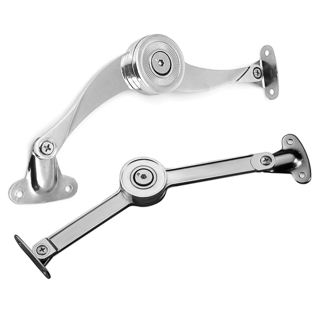 Lid Support Hinge in Folding Lid Stay Hinge with Soft Close, Perfect for Box/Drawer Window/Wardrobe/Cabinet Door