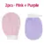 2pcs-Pink Purple