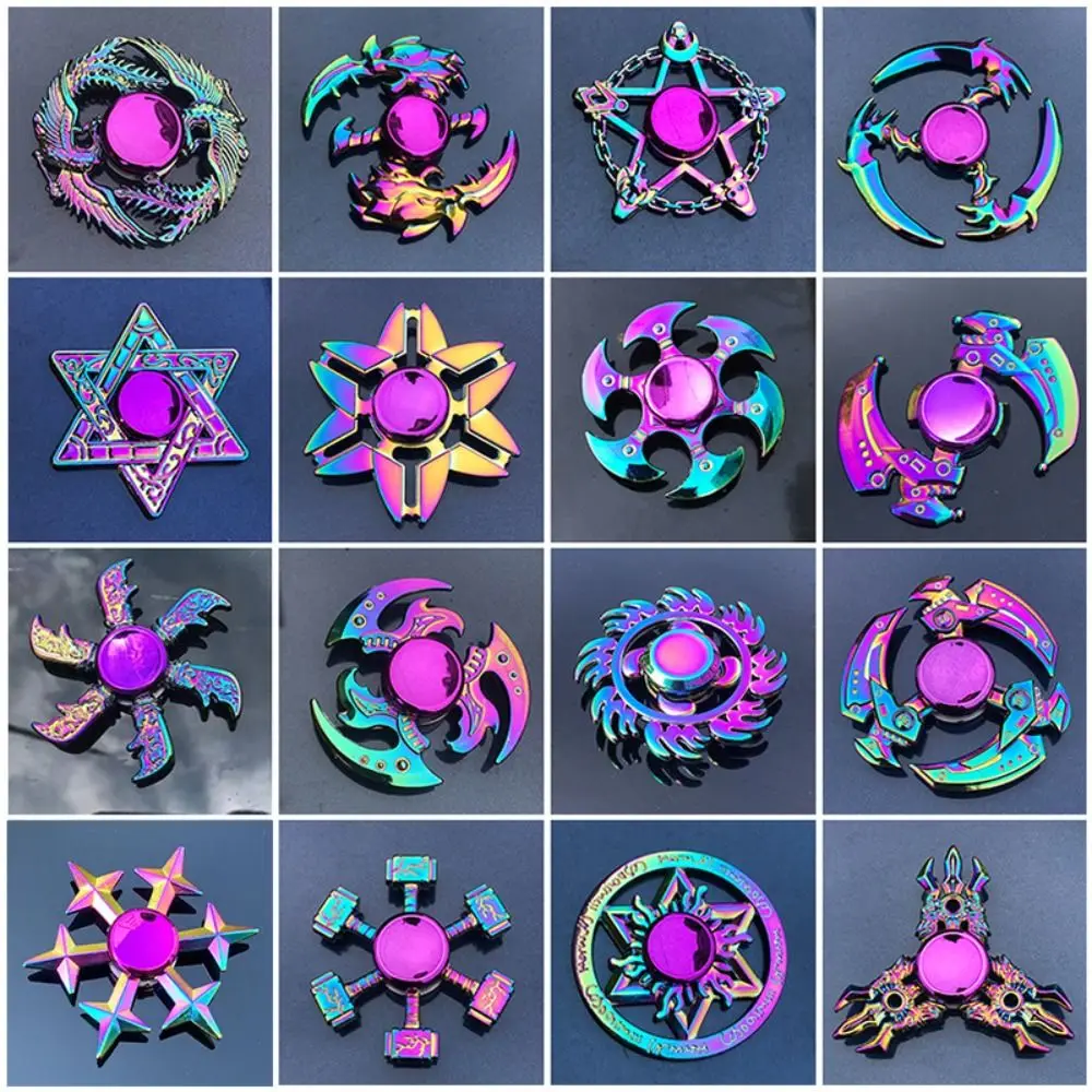 Dragon Wings Hand Spinner Alloy Low Noise Metal Rainbow Finger Spinner Anti-Anxiety High Speed Fingertip Gyro Birthday Gift
