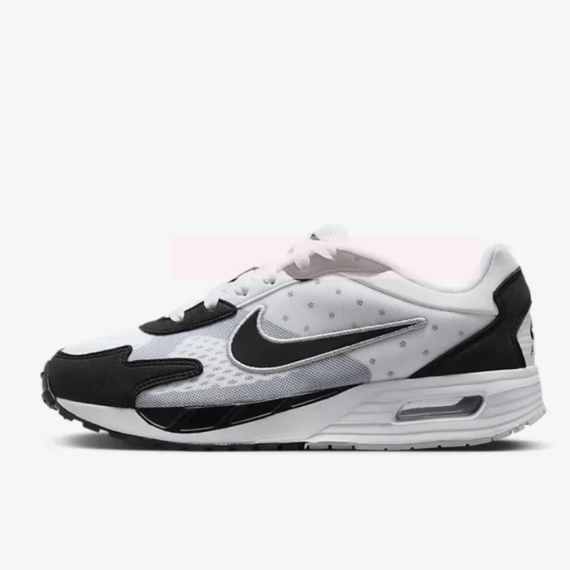 Nike Rear-Cushioning Air Sole Soft-Soled Outdoor Running Shoes for Men and Women, New Lightweight and Comfortable Everyday Walking and Sports Running Shoes, Air Max Solo Series Fashionable Black and White Versatile Casual Sports Shoes, Cost-Effective Fn0784-101