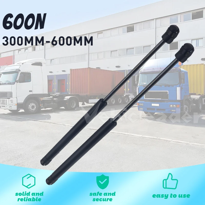 2pcs 600N 300/350/400/450/500/550/600mm Car Gas Struts Spring Shocks Lift Supports RV Windows Storage Damper Camper Back Window