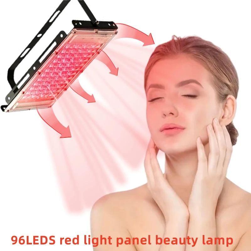 96LEDs Red Light Therapy Panel Lamp for Facial Anti Aging Skin Care Beauty 660nm Infrared Light Skin Care Device Beauty Health