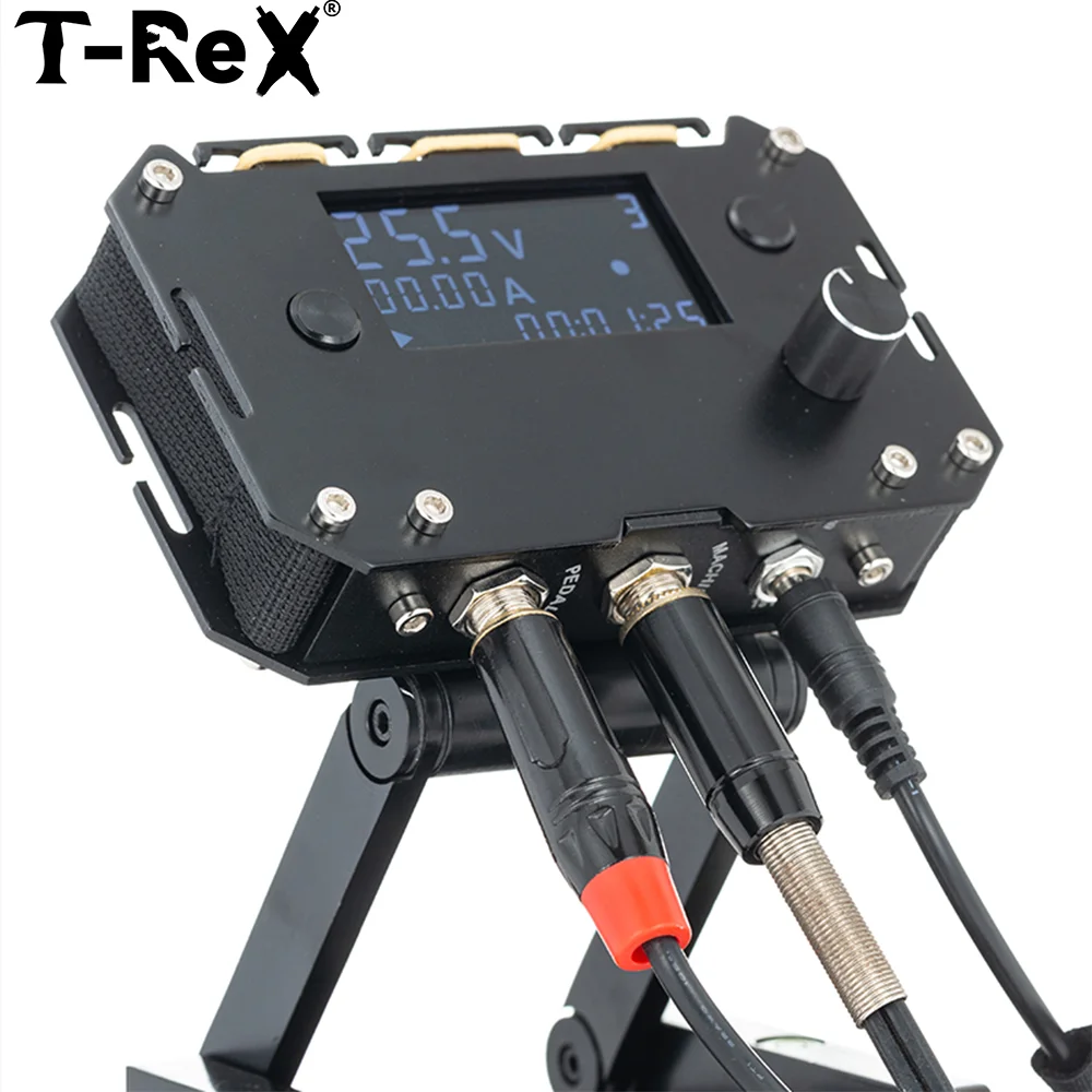 T-Rex Professional Digital LCD Wired Tattoo Power Box Durable Adjustable Voltage Tattoo Power Tattoo Machine Supplies