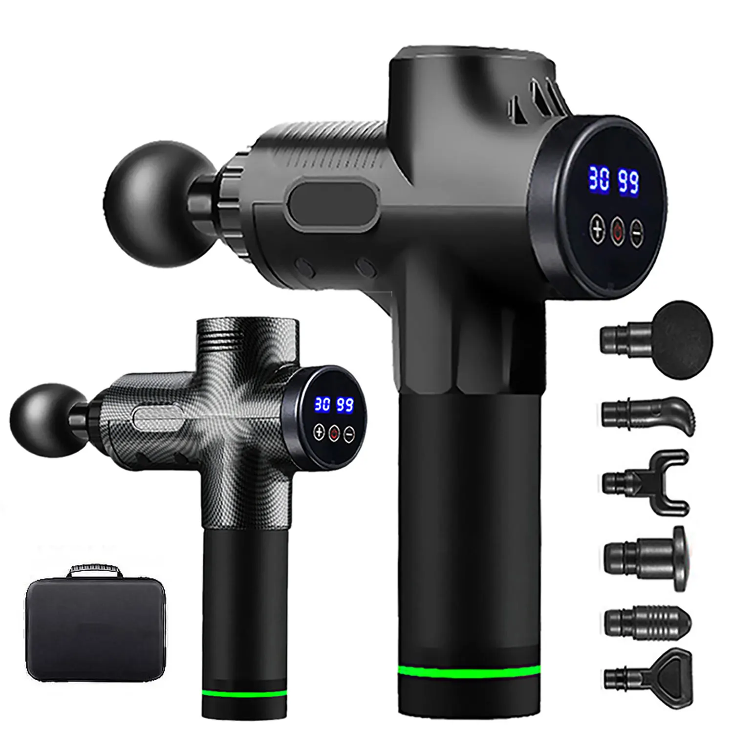 Fascial Massage Gun Electric Waist and Back Massager High-Frequency Vibration Muscle Relaxation Electric Shoulder Massage Gun