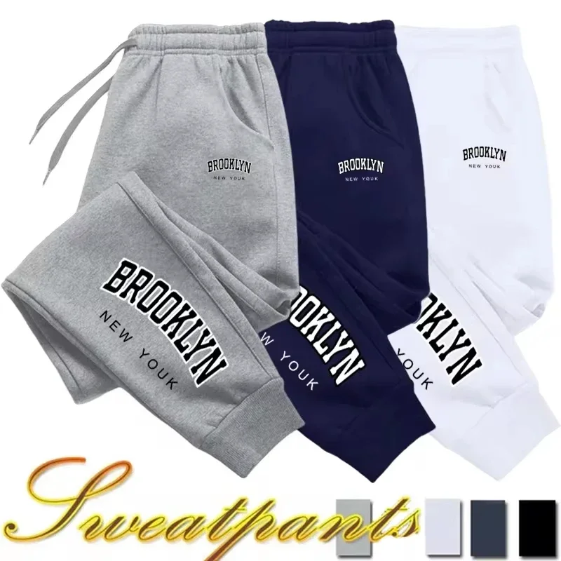 Brooklyn Printed Jogging Pants Sports Pants Fitness Running Trousers Sports Style Sweatpants Pants Men Tracksuit Pants 2025