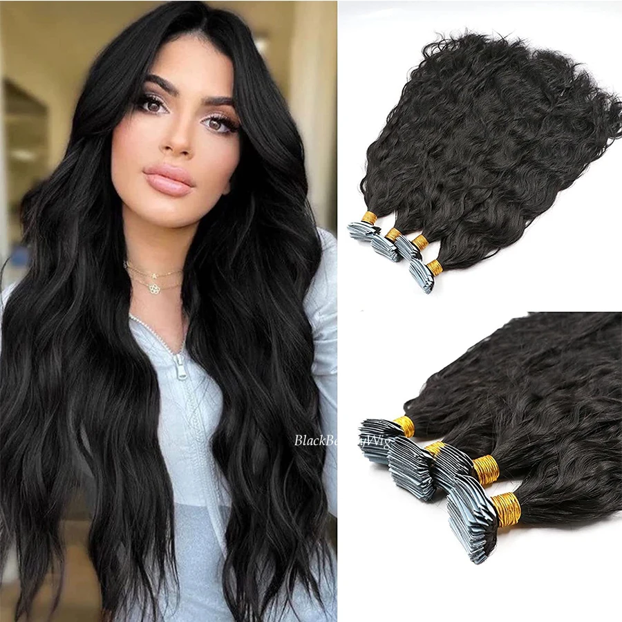 Long Natural Wavy Tape in Hair Extension Brazilian Human Hair Skin Weft Adhesive Invisible Tapes in Human Hair 40Pcs/100g