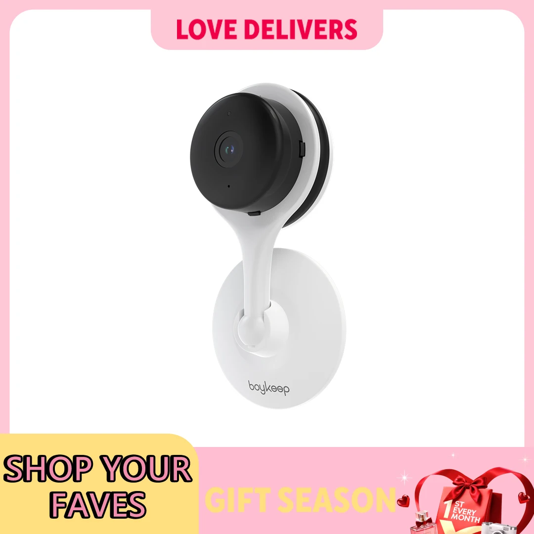 BoyKeep Indoor Home Security Mini IP Camera Smart CCTV Pet Camera Baby Video Monitor 24/7 Surveillance Camera