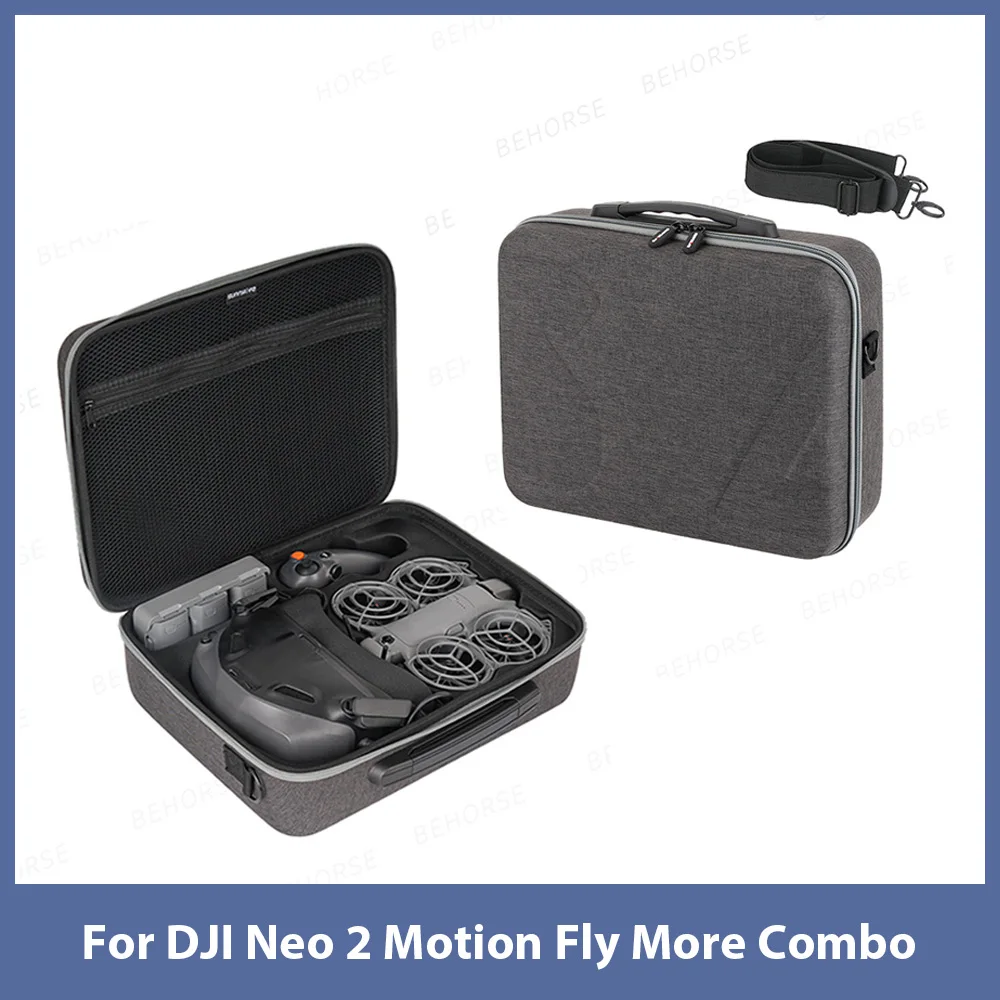 For DJI Neo 2 Motion Fly More Combo Portable Travel Case Dustproof Shoulder Bag NEO 2 Drone Shock-Absorbing Protective Case