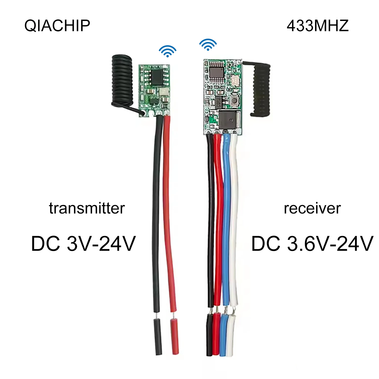 433Mhz Wireless DC 3.6V-24V Remote Control Switch 1 CH RF Transmitter Modul 433.92 MHZ Relay Receiver LED Light Controller Kit