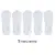 5 Pairs White