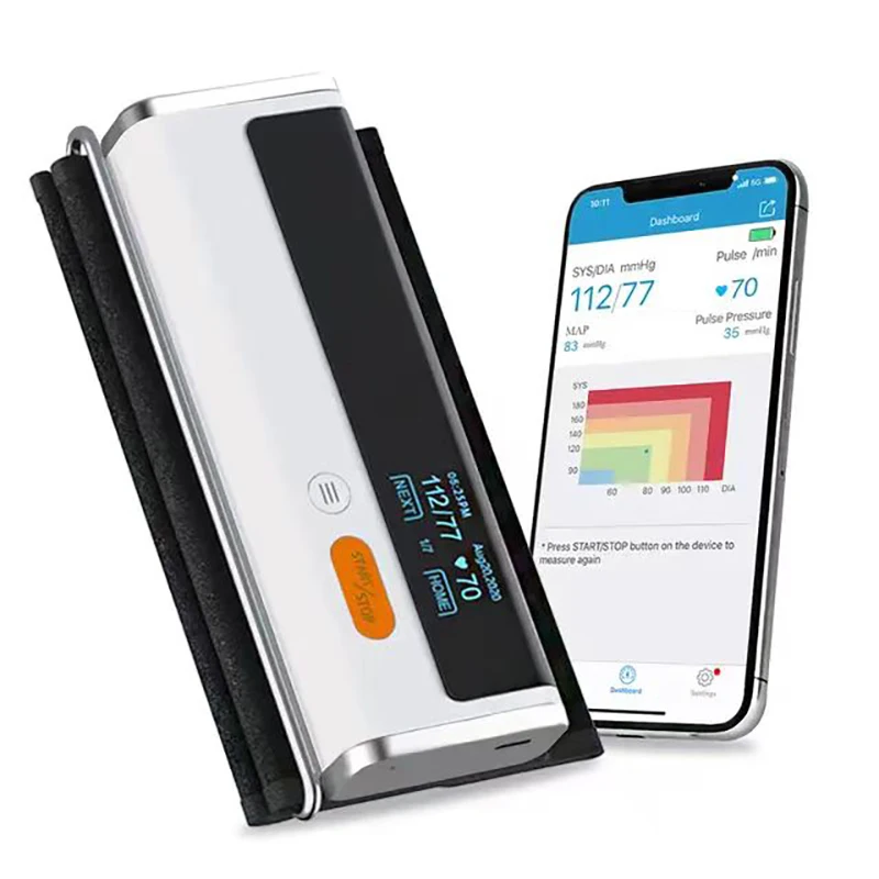 Wireless Bluetooth Blood Pressure Monitor With ECG Function Automatic Digital BP Machine Heart Rate Pulse EKG Support USB Charge