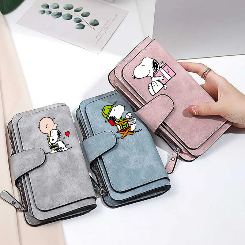 Snoopy Wallet Women Wallets Card Wallet Coin Wallet Women Bags for Women Purse ID Wallets Female Coin Purse Birthday Gift