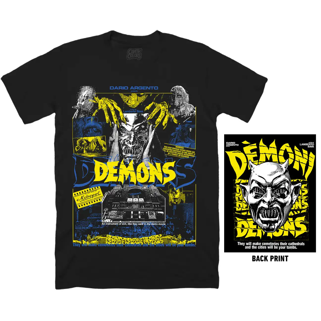 DEMONS Graphic T-shirt Oversized Y2k Men Women Horror Movie Halloween Casual Short Sleeve Street Hip Hop Female Male Clothing