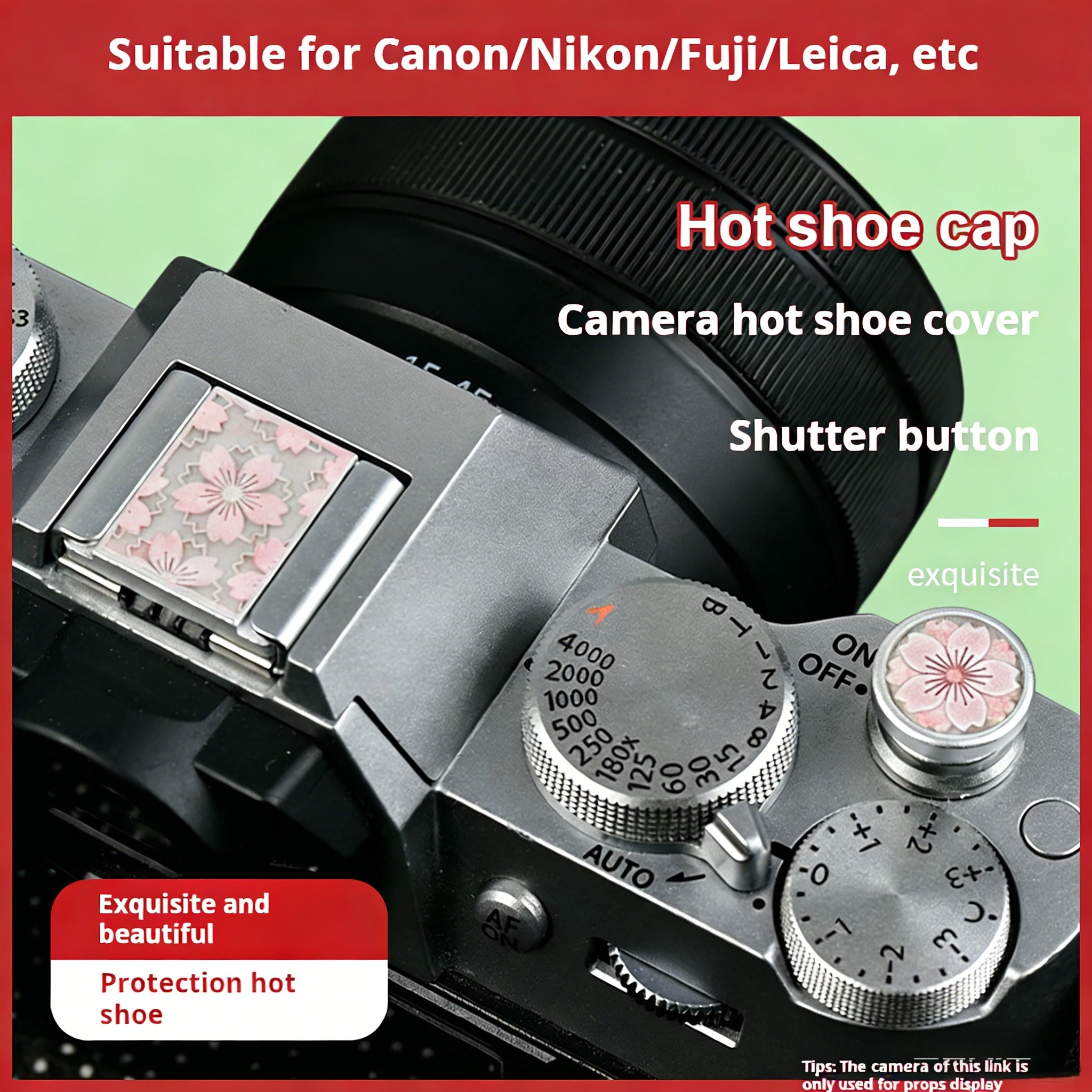 Camera Metal Antique Bronze hot Shoe Cover Button Shutter Combination Suitable for Fuji XS10 XT200 XT100 XT30 II XT20 XT10 XT4