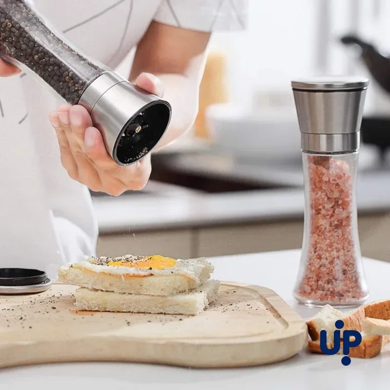 180/200ML Pepper Grinder Stainless Steel Glass Spice Bottle Pepper Mill Manual Spice Grinder Mill Household Kitchen Gadgets