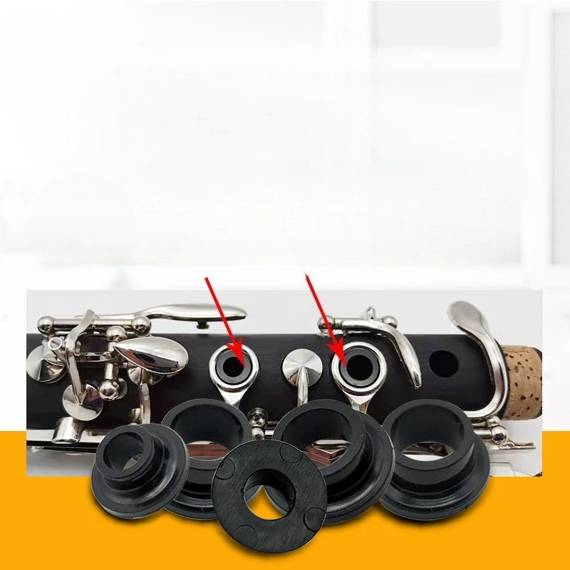 Bb Clarinet Mouthpiece Cushions - Plastic/Rubber Bite Pads for Soprano Clarinet, Comfortable Lip Protectors