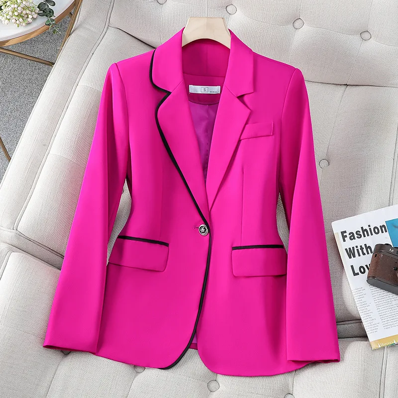 Plus Luxury White Women's Blazer Women's Slim Suit Fashion Temperament Formal Suit Elegant Workwear Western-style Suit Jacket
