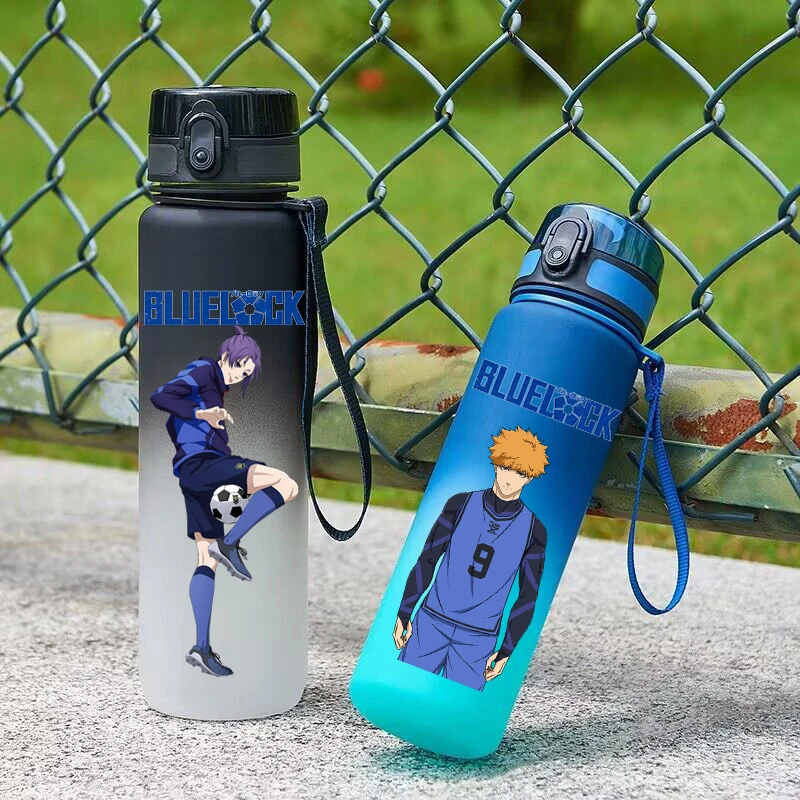 650ML Anime BLUE LOCK Water Cup Flip-top Water Bottle Drink Cup Sports Kettle Travel portable Anti-drip Bottle Gym Fitness Jugs