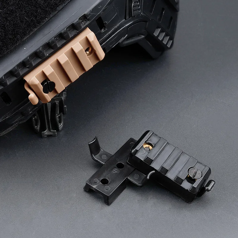 Fast Helmet Side Rail Airsoft Accessories Adapter Picatinny Guide Tactical 20mm Pic Flashlight Weapon Scout Light Mount