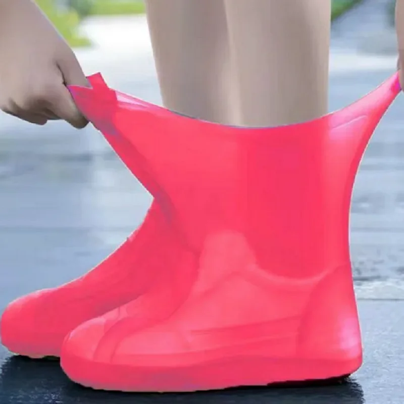 Reusable Rain Shoe Covers - Integrated Sealing Design, Perfect Fit Shoes, Foldable for Outdoor/Travel Use