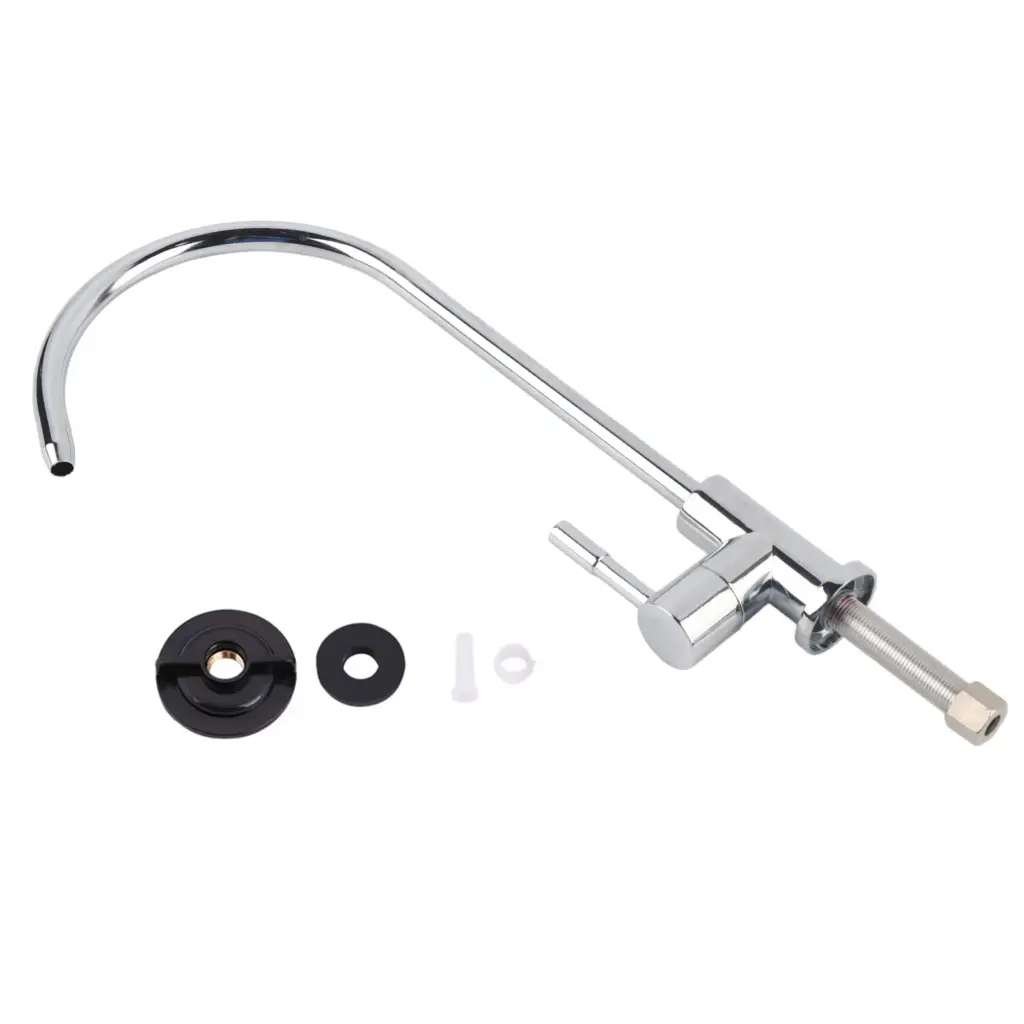 1/4-inch Zinc Alloy Kitchen Sink Faucet Chrome-Plated Reverse Osmosis RO Drinking Water Filter Drinking Water Filter Faucet