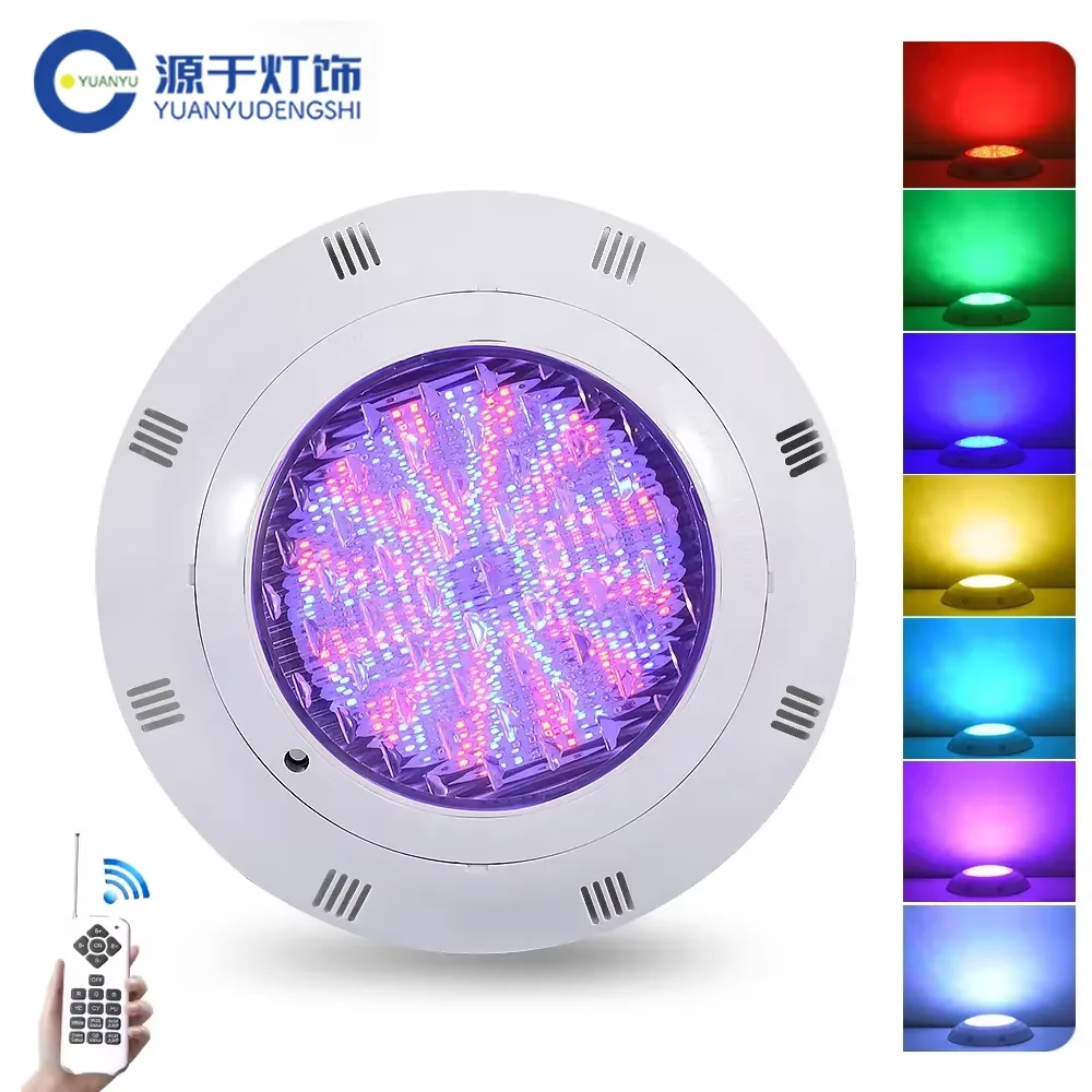 Surface Pool LED 12V Underwater Light RGB Swimming Lamp IP68 ABS 12W 18W 25W 36W 45W Fountain Lighting Warm white/ White