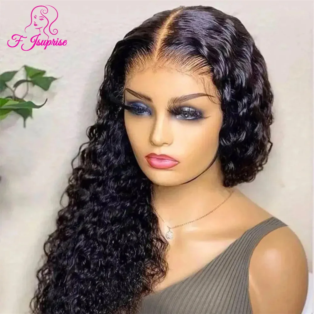 HD 13x6 Deep Curly Glueless Lace Front Wig Human Hair Wigs On Clearance Sale 13x4 Vietnamese 30 Inch Water Wave Lace Frontal Wig