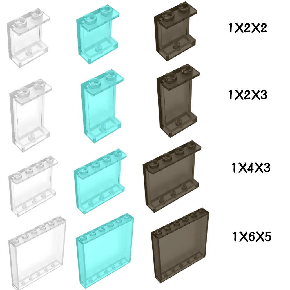 MOC Assembling Build Block Part Window Glass House Transparent Wall Panel 87552 87544 87543 59349 Creative Brick Accessories