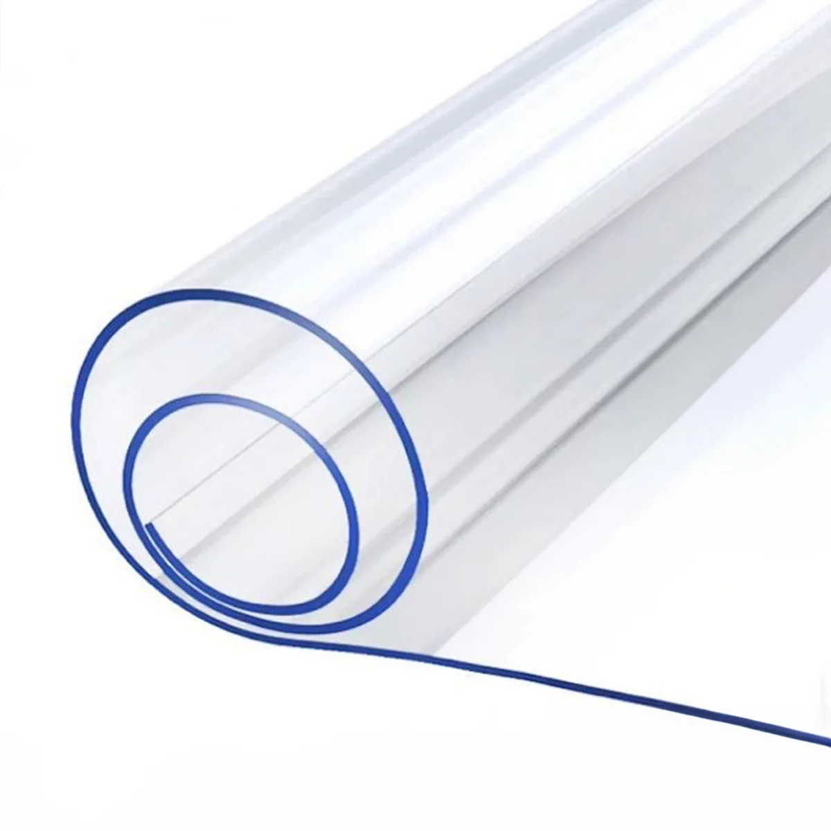 Transparent PVC Tablecloth, Waterproof & Oil-Resistant, Ideal for Indoor/Outdoor Use, Soft Glass Protector for Dining & Desks