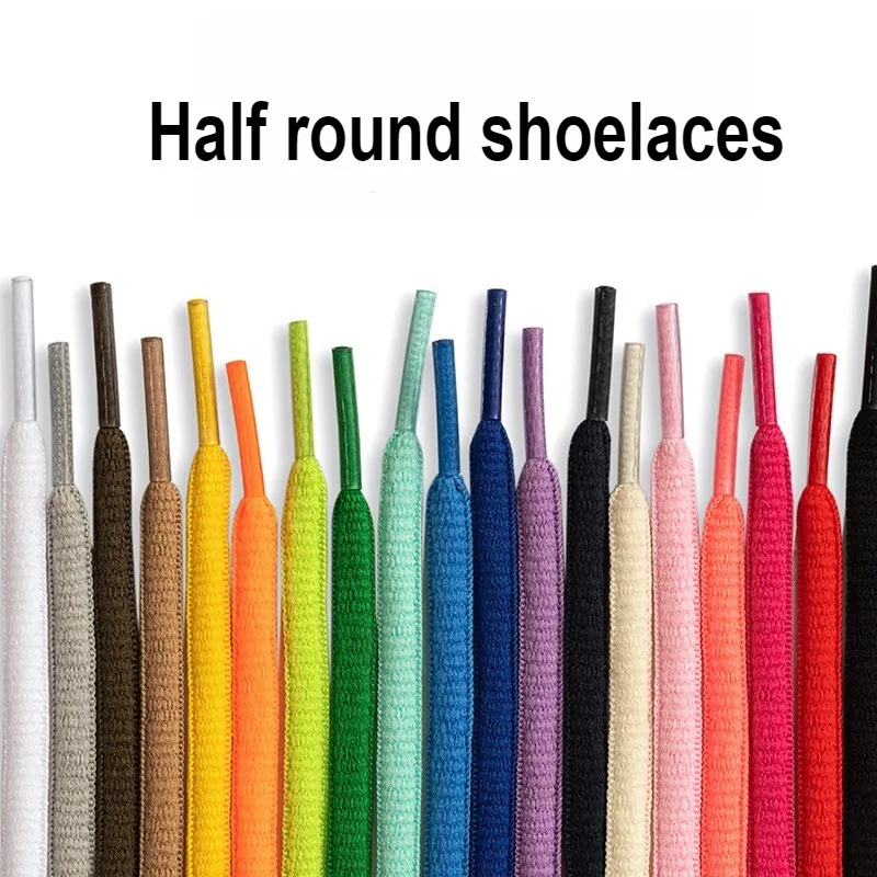 Multi Color Round Shoelace Suitable for All Sports Shoes, Durable Non-Fading Athletic Shoelaces, Half Round Shoe Accessories