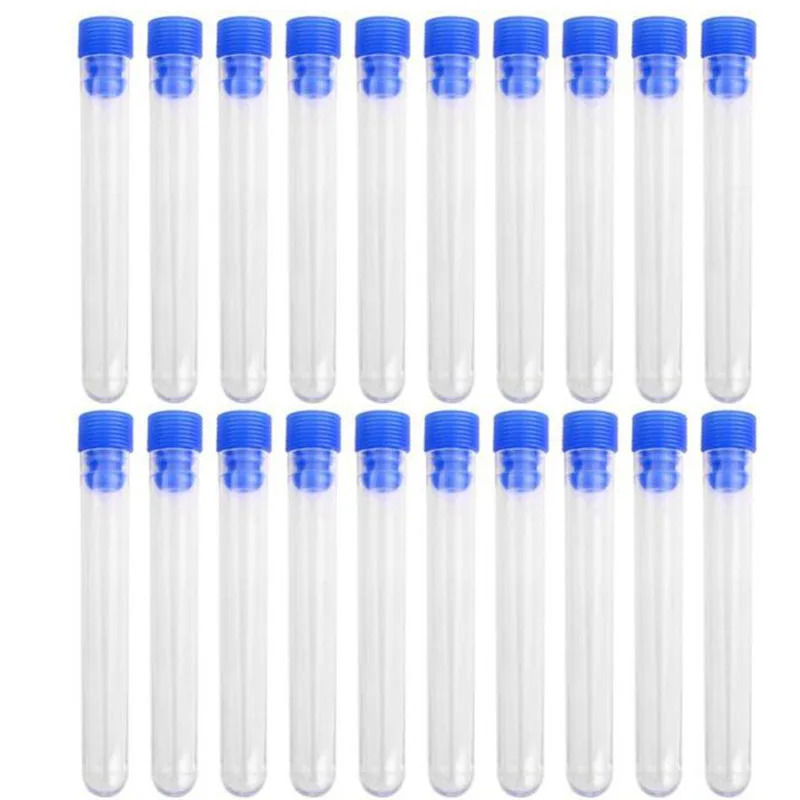 Office Stationery Science Laboratory Test Tube 10/pack PS Plastic Test Tube 12x60mm School Sample Tube Supplies