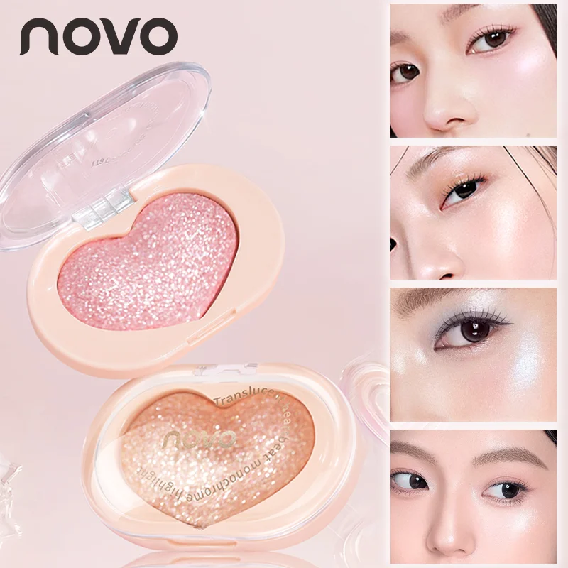 Single Color Eye & Face Highlighter - Glittery Pearl Finish, Shimmering & Brightening, Long-Lasting Radiant Contouring Makeup