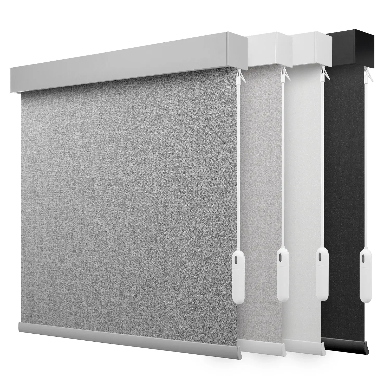 2025New Style Design 100%Blackout Fabric Can Connect Wifi Google Motorized Roller Blinds For Windows