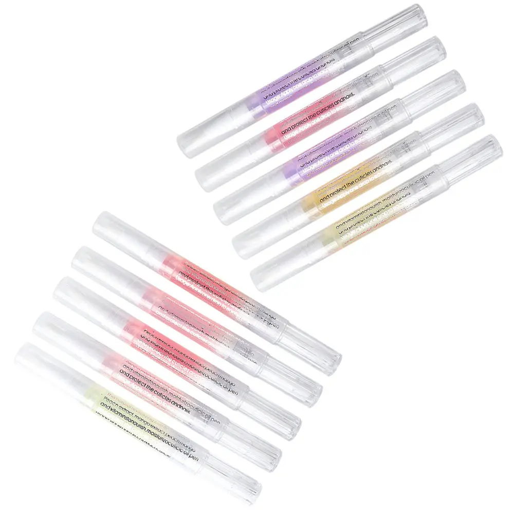 10Pcs Nail Care Oil Pen Nutrient Enriched Cuticle Repair Tool for Manicure Salon Home DIY Use Lightweight Portable Moisturizer