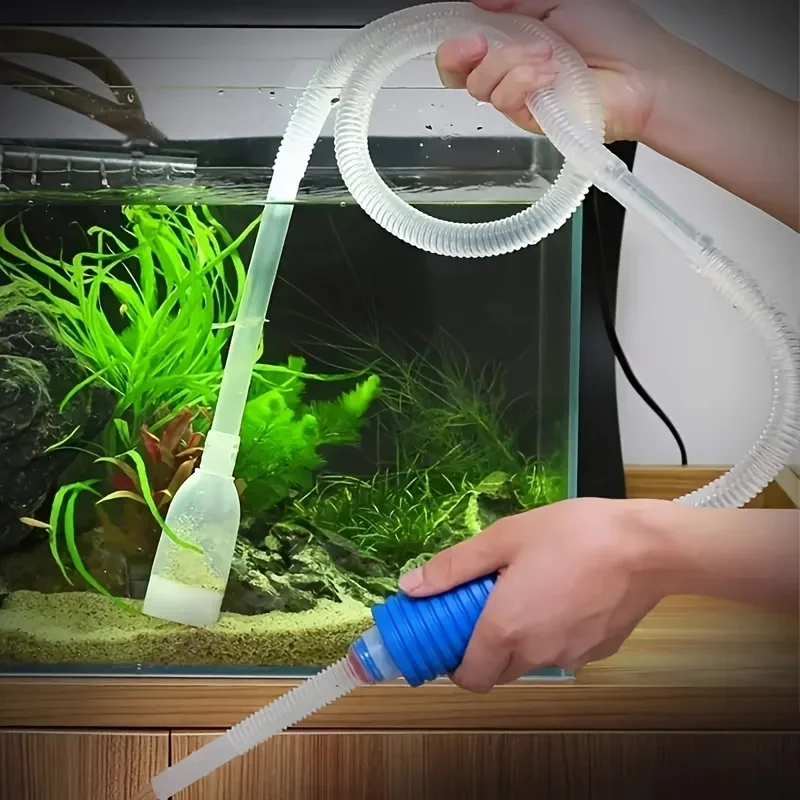 1.4m Fish Tank Aquarium Water Changer Kit Aquarium Cleaning Tool Water Changer Gravel Cleaner Siphon Filter Pump Pet Accessories
