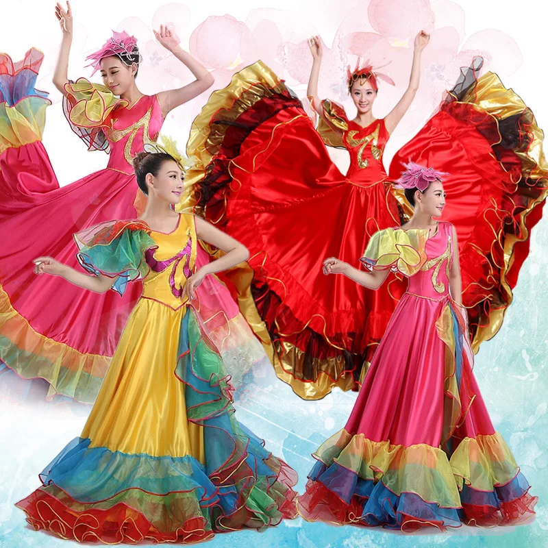 Flamenco Dance Dress Opening Dance Dazzling Dress Adult New Modern Atmosphere Performance Bullfighting Dance Performance Dress