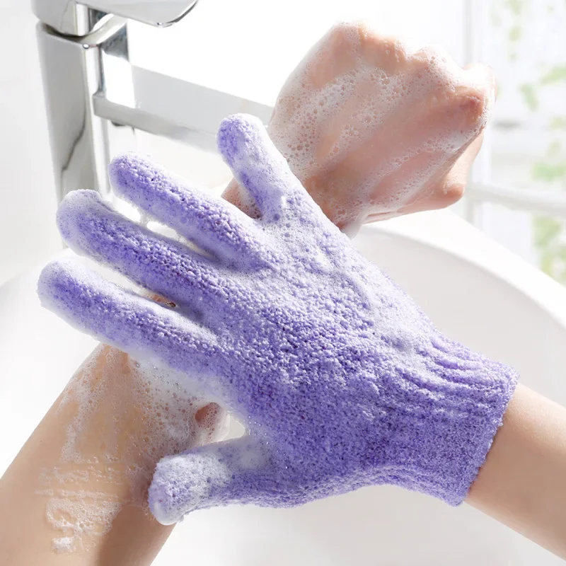Body Cleaning Gloves Washcloth Soft Brush Home Hotel Bathroom Shower Ball Back Scrubber Set Exfoliating Skin Towel Bath Gloves