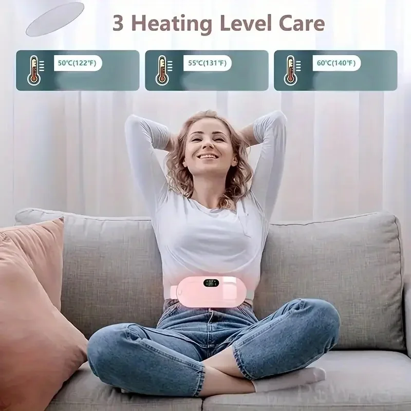 USB charging portable menstrual abdominal and waist heating massage pad, warm waist and abdomen electric heating waist belt