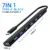 7Ports Type C Black