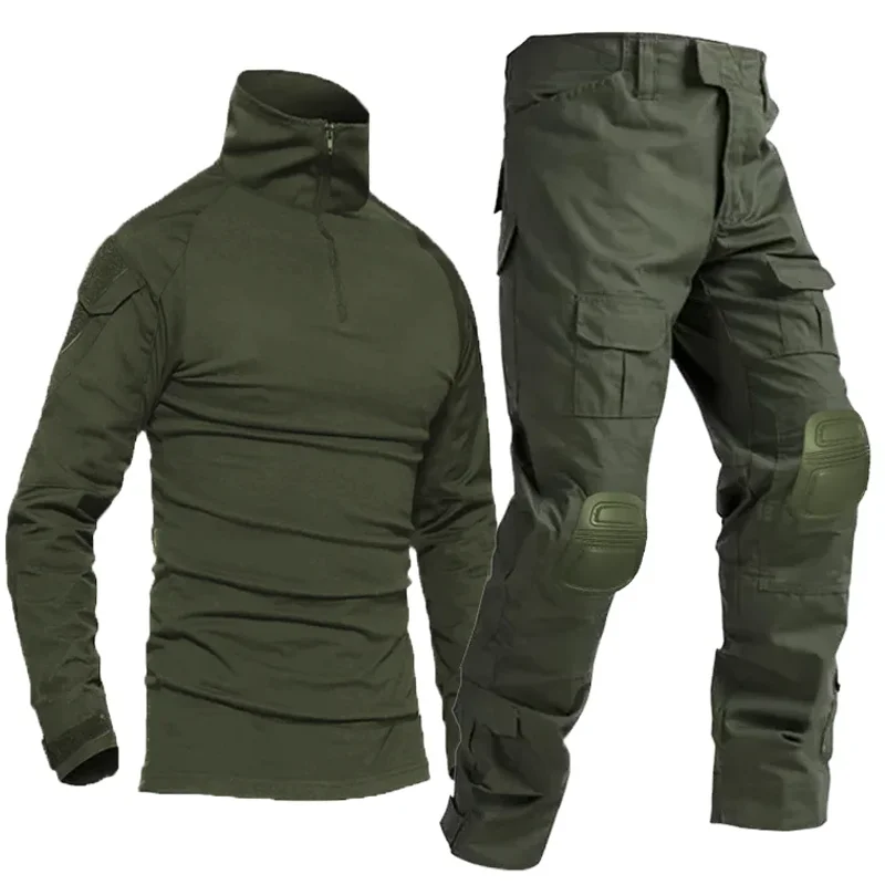 Softair Paintball Work Clothing Uniform Tactical Combat Camouflage Shirts Cargo Knee Pads hunting Pants Suits clothing